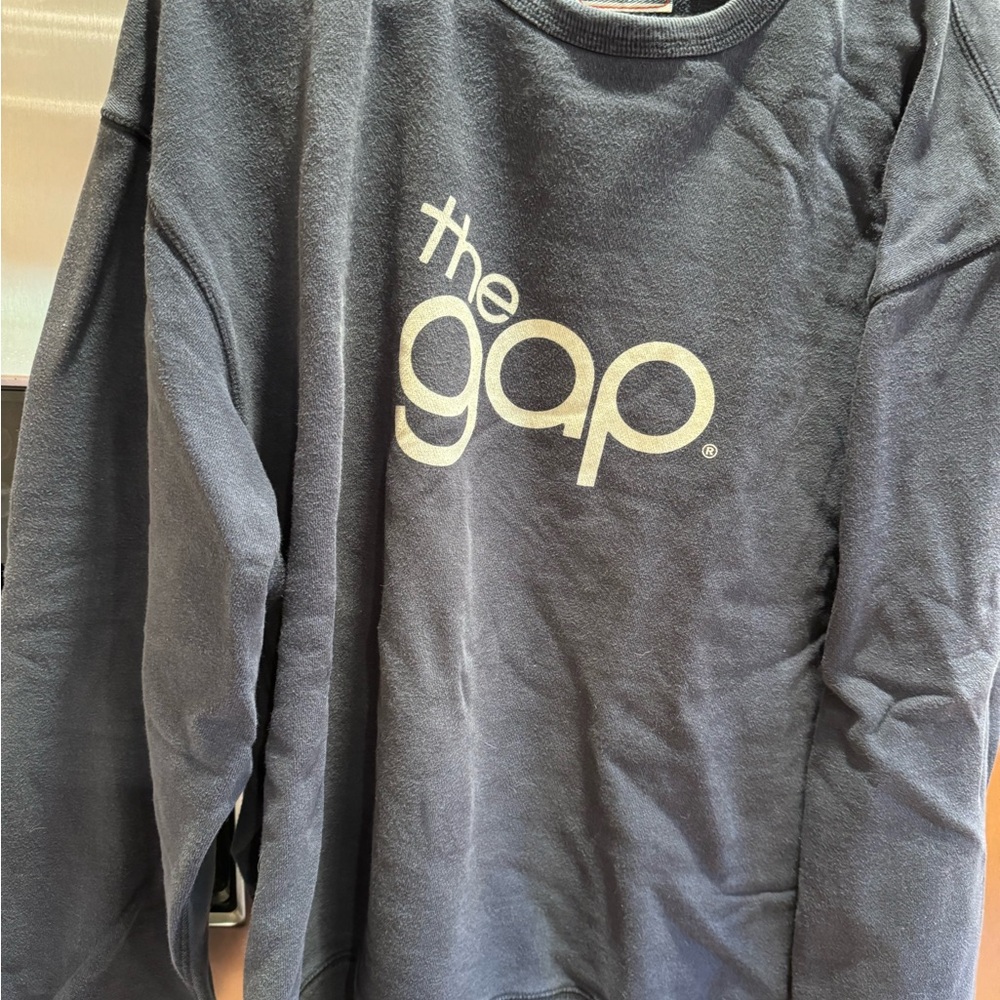 Vintage GAP Navy Blue Sweatshirt Unisex XXL